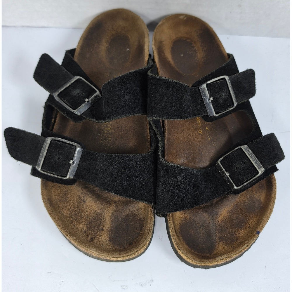 Birkenstock Arizona Granola Girl Sandals 36 Suede Boho Gorpcore Black